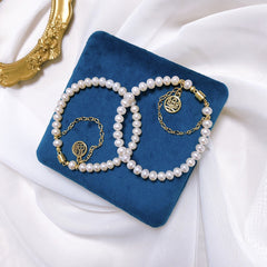 Chinese traditional culture real pearl bracelet