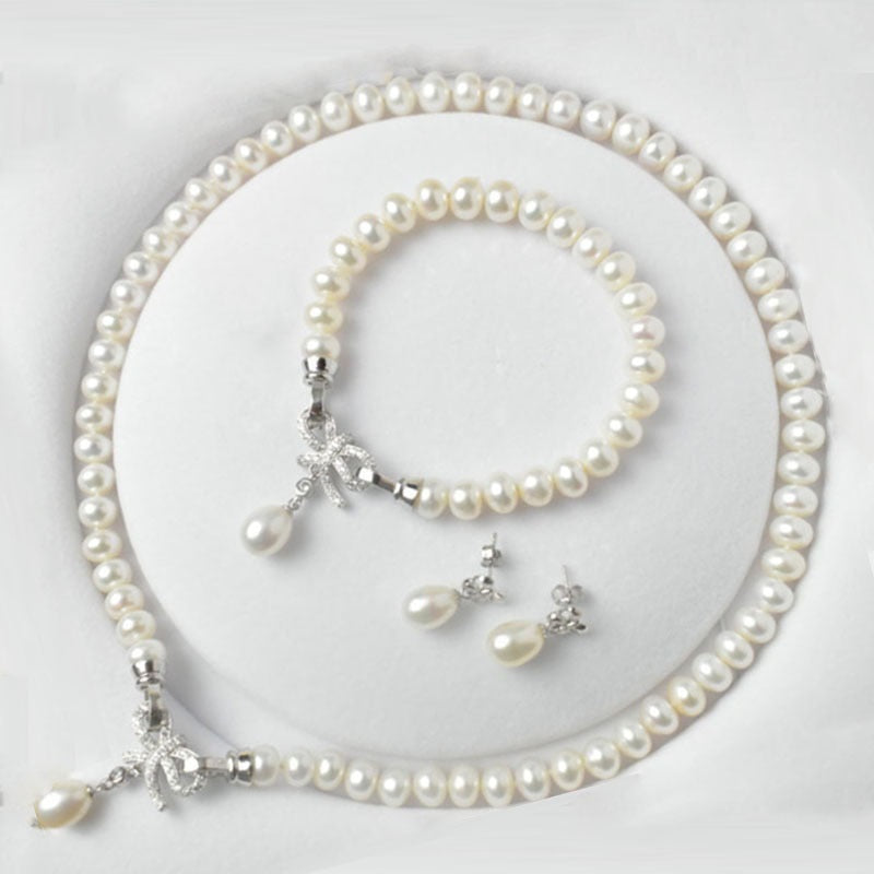 Pearl Jewelry Sets Genuine Freshwater Pearl Jewelry