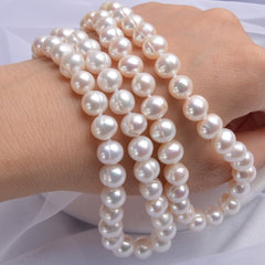 Natural Freshwater Pearl Necklace Near Round
