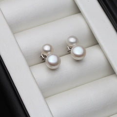 925 Sterling Silver Earrings With Freswater Natural Pearl
