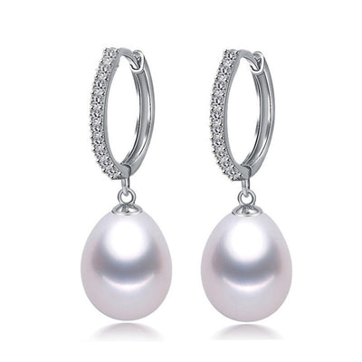 925 Sterling Silver Earrings freshwater Pearl Earrings