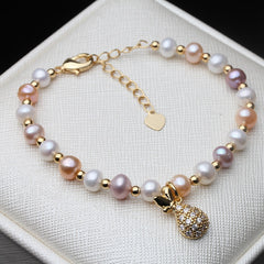 Multi Color Natural Freshwater Pearl Bracelets