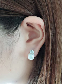925 sterling silver earrings natural freshwater pearl earrings