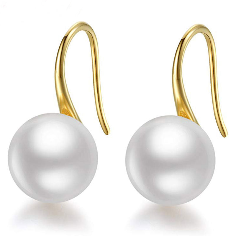 Genuine Pink Freshwater Pearl Hook Earrings In Sterling Silver, Natural Freshwater Pearls, Silver Or Gold, Natural Pink Button Pearl - Foto 6