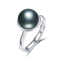 Many designs 925 Silver Adjustable Pearl Ring