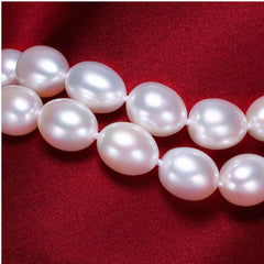 Natural freshwater pearl necklace 925 sterling silver clasp