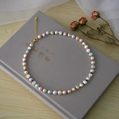 Colorful Freshwater Baroque Pearl Necklace