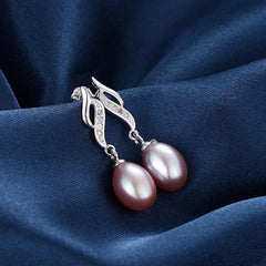925 Silver Natural Freshwater Pearl Earrings