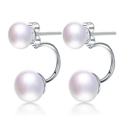 Double Sided Wear Freshwater Pearl Earrings